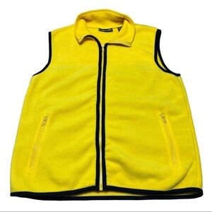 Express vest men’s small bright yellow stylish Y2K streetwear casual
